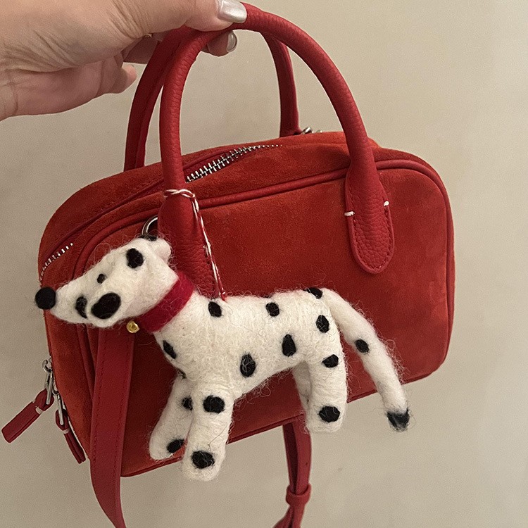 New fashion everything red tote Senior sense cute crossbody bag handbag