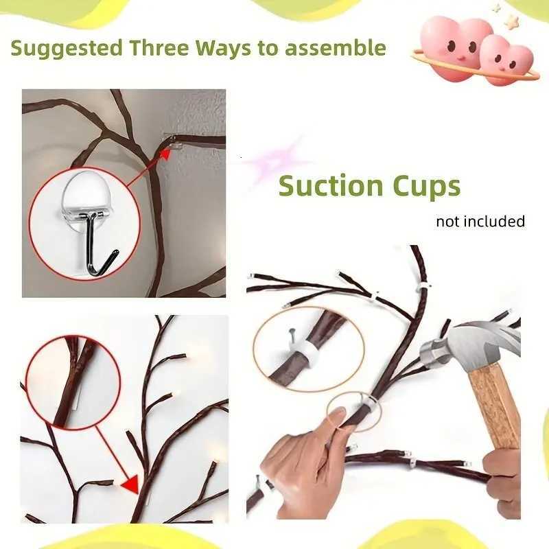 96LEDs USB Willow Vine LightsDIY Outdoor Waterproof String LightsWall Lamps For GardenPorchShopTerracePathway Decor W251107