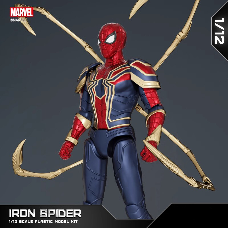 Fondjoy Marvel Avengers Iron Man MK50 Spider-Man Captain America Action Figure Set 1/12 Scale Collectible Toys Bulk Wholesale Superhero Gift for Kids 