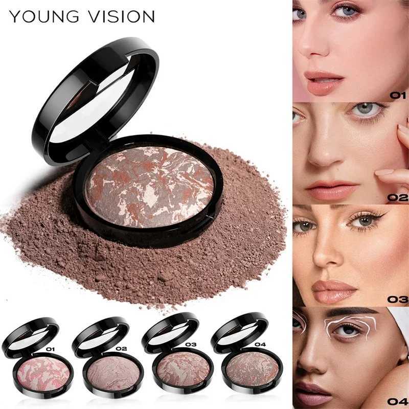 Matte pressed powder base full coverage for 16 hours facial makeup oil control micro light baking powder bright faceXJ250407