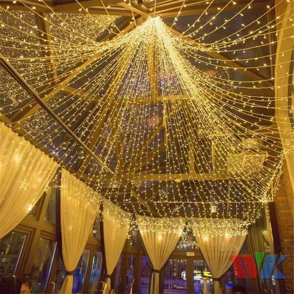 10M-100M Connectabe LED Fairy String Lights Waterproof Lighting Lamp For Outdoor Party Wedding Christmas Trees Garden Decor W251107