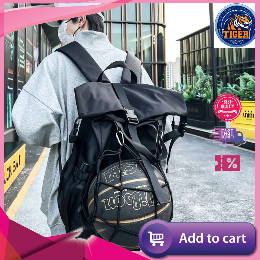 Ddmytiger Ddmytiger New Fashionable And High End Rolled Shoulder Bag For Men S Sports Fitness Basketball Cycling Helmet Backpack Student H