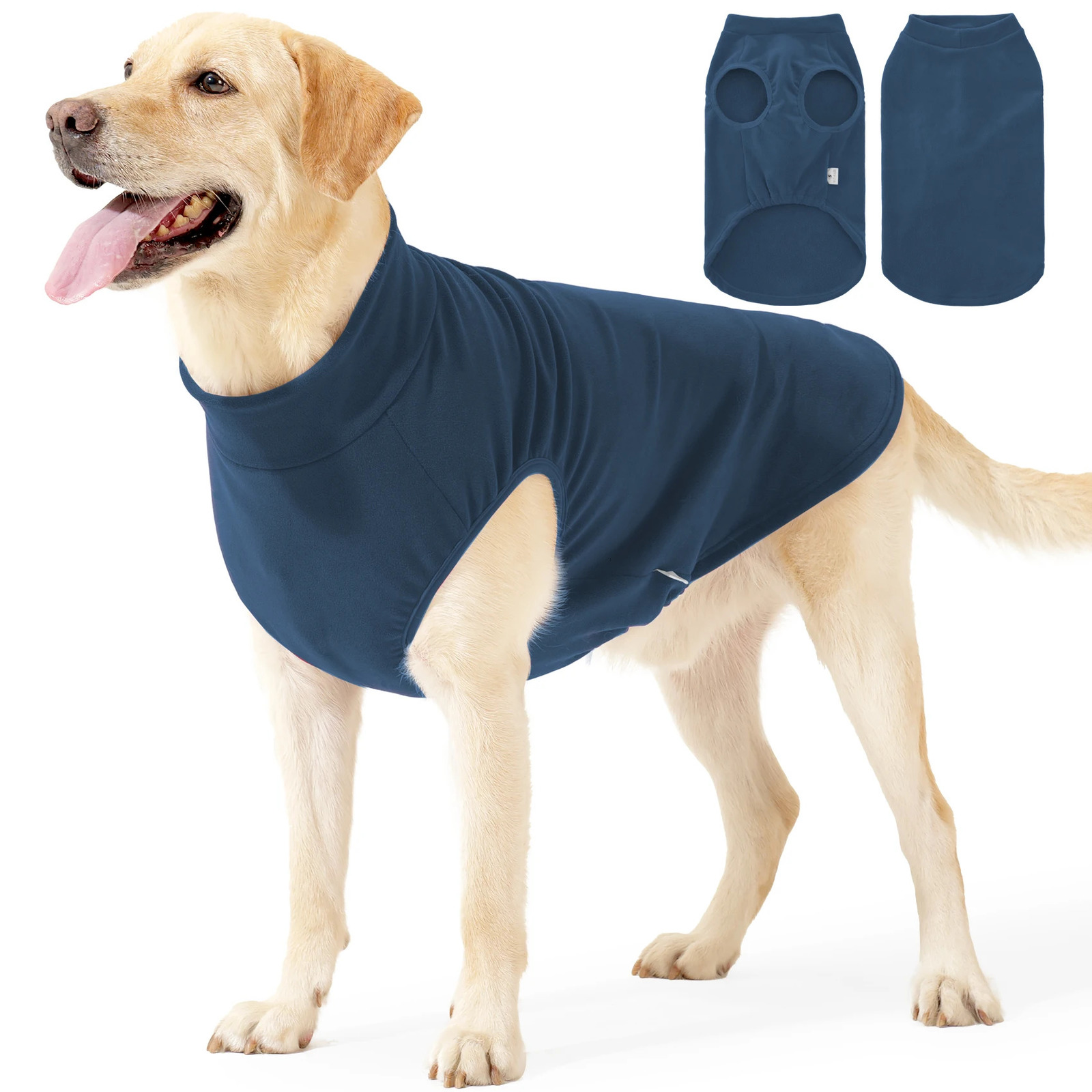 Fleece Dog SweaterStretchy Pullover Soft JacketLightweight Sweatshirt Pet Clothes Coats for Small Medium Large Dogs 251107