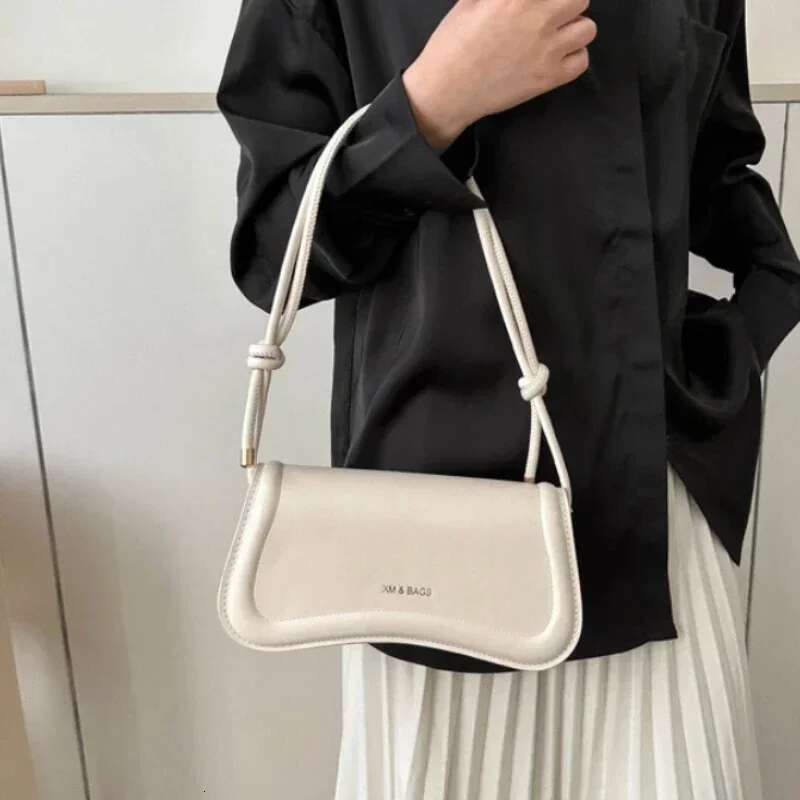 Crossbody Ladies Shoulder PU Leather Women Underarm Solid Color Small Top-handle Bags Purse Female Daily Handbags