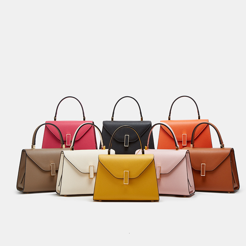 New French Style Light Luxury Fashion Lychee Kelly Bag Niche Design Fashionable Simple Versatile Portable Single Shoulder Crossbody Bag Shoulder Bags