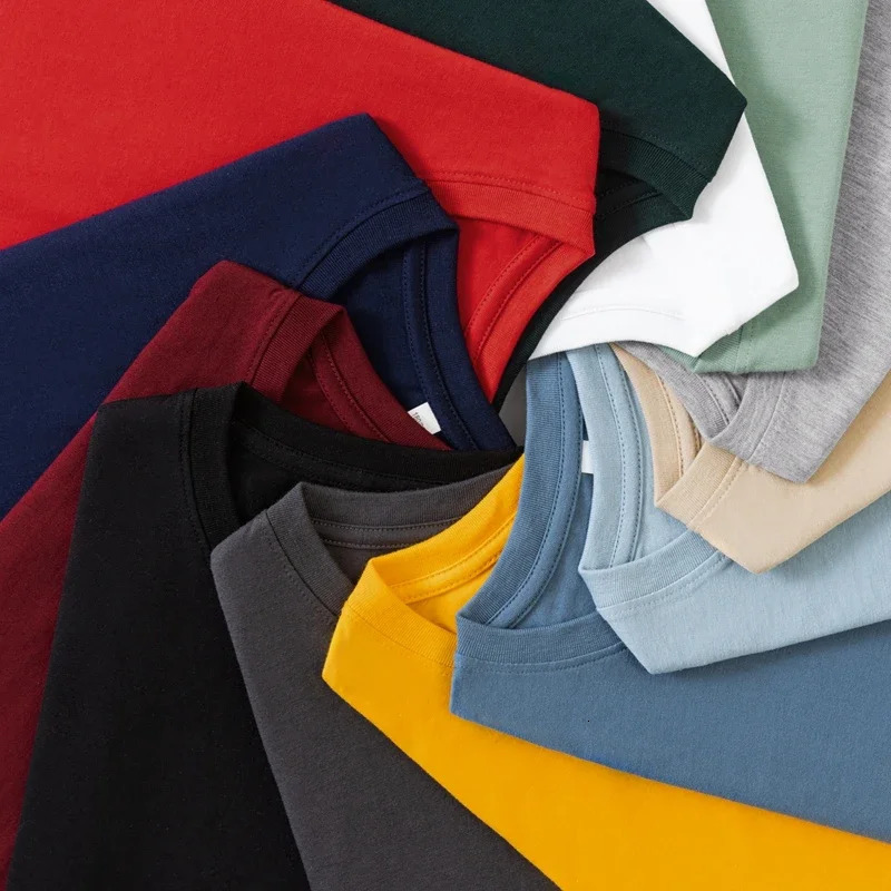Mens Solid Color Round Neck Cotton Long Sleeved T-shirt Summer Comfortable Top 250401