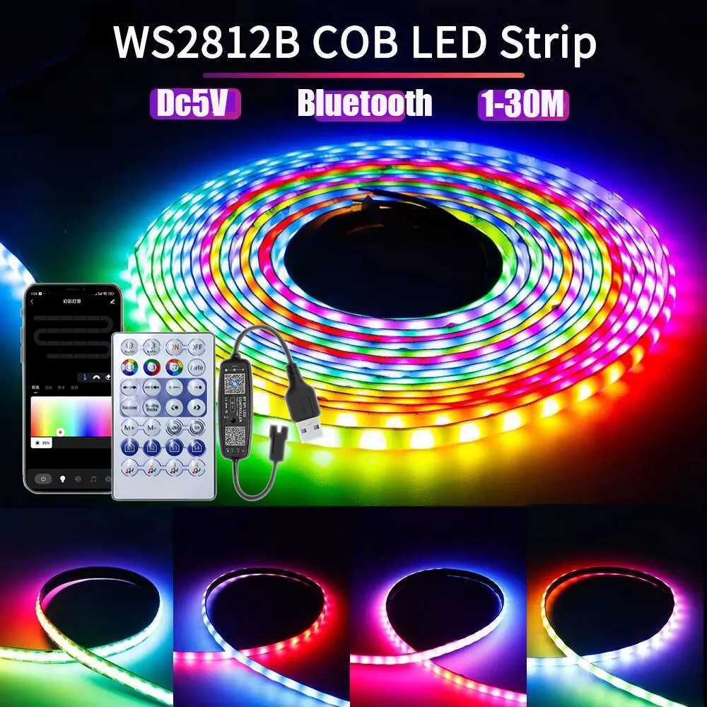 Ws2812B Rgbic Led Strip Light 5V Usb Wall Home Rgb Light Strip Controller App Bluetooth Control 1-30M Flexible Ribbon Lamp Diode W251107
