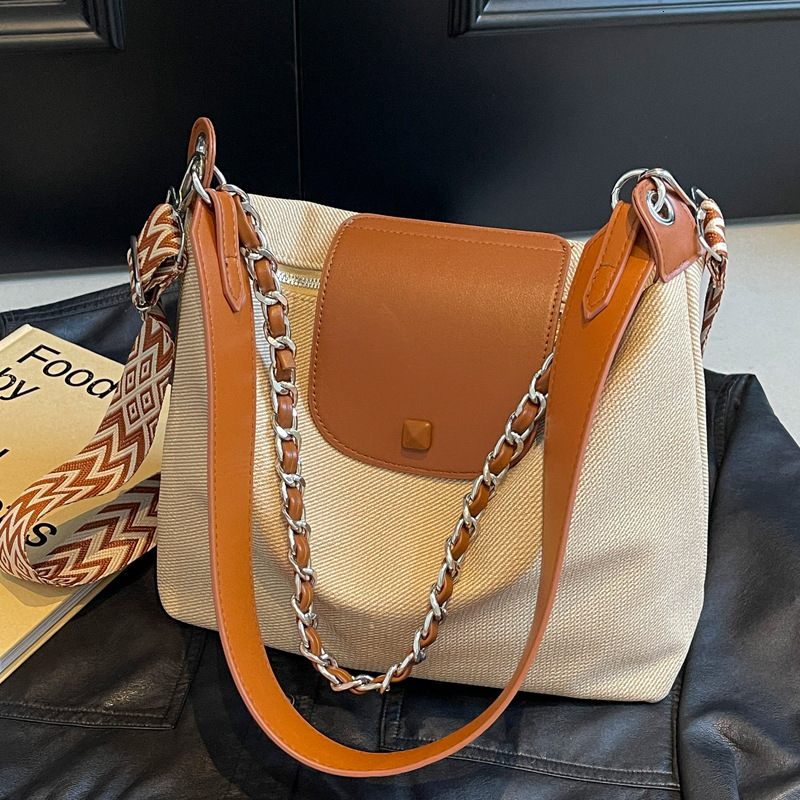 2025S Designer Women S Bag Korean Commuter Crossbody For Women Autumn Winter New Style Artistic Simple Tote Large Capacity Work Single Shoulder Women 