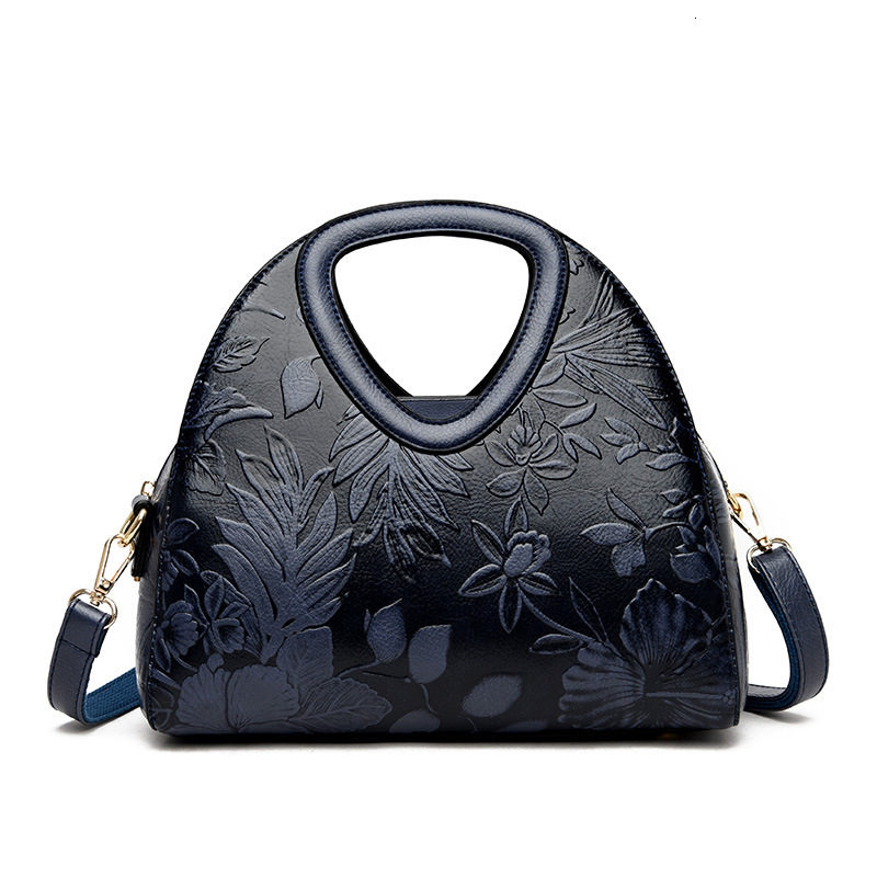 Ethnic Style Handbag Women's Retro Fashion PU Leather Dumpling Bag Single Shoulder Crossbody Designer Bag