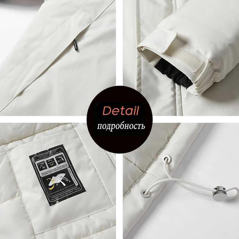 Men Winter New Warm Parkas Jacket Men Hooded Waterproof Outdoor Coat Detachable Hat Windproof Jacket Men Brand Clothing MaleT251107