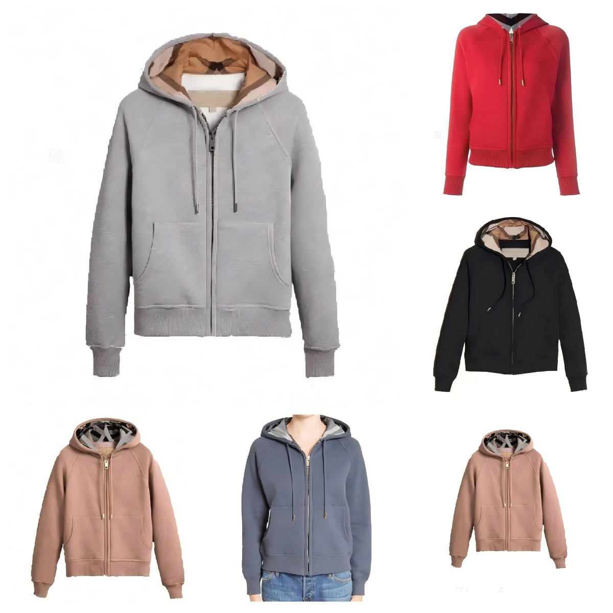 Designers High Quality Womens Hoodies Sweater Jackets With Zipper Women Slim Hoodie Sweatshirt Brands Tops Spring Autumn And Winter Cotton Top Size S-XXL Wholesale