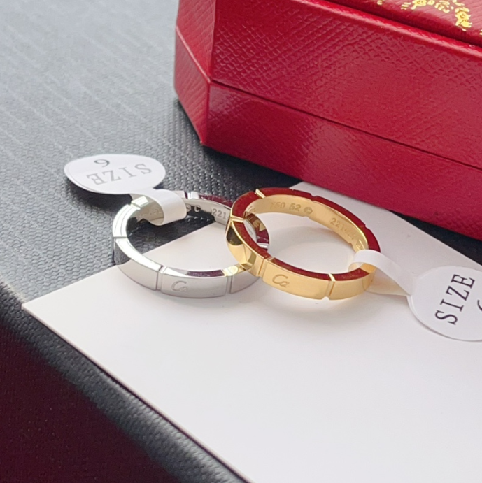 Classic ring Designer ring Simple smooth letter womens ring 925 silver titanium steel ring Love rings for men and women Exquisite wedding party jewelry ring gifts