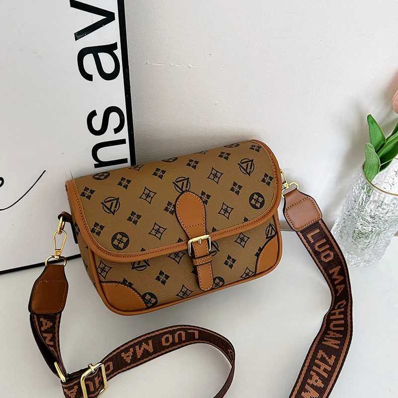 Wide Strap Crossbody Bag Women Premium Distressed Leather Retro Design All Day Comfort Ergonomic Support Coffee Run LuxeW251107