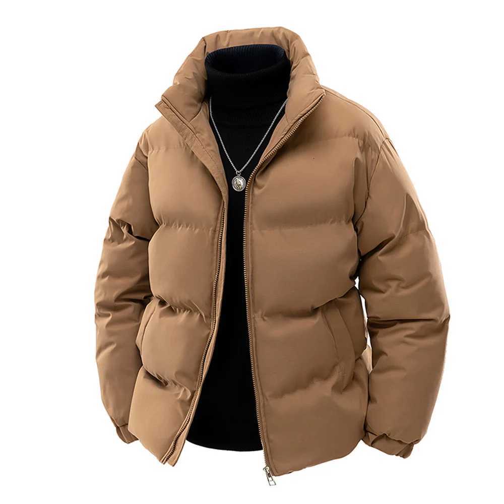 6XL Winter Puffer Jacket Men Parkas Thicken Warm Coat Mens Stand Collar Solid Color Parka Coat Women Fashion New Streetwear TopT251107