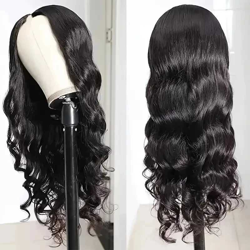 Body Wave V Part Wigs Human Hair 250 Density For Women Full Head Clip In Half Wig No Leave Out Body Wave Wig For Black Women W251107