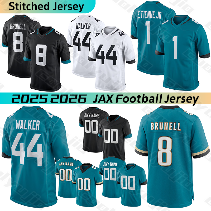 Jacksonvillecity Jaguarsjersey Trevor Lawrence Travis Etienne Jr Travon Walker Josh Hines-Allen Devin Lloyd Thomas Brown Oluokun Lewis Wingard football jerseys