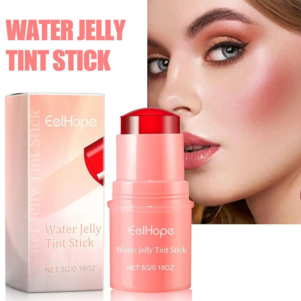 EELHOE 3 in 1 cheek lip color moisturizing powder blusher eye cream bright jelly coloring stick matte contour makeup 250325