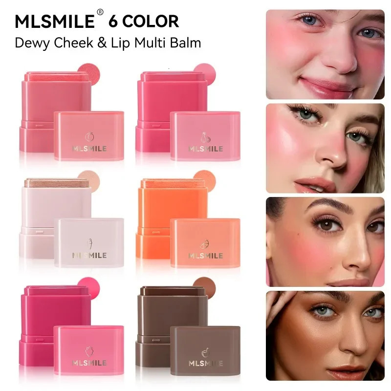 powder blush cream natural moisturizing lips and cheeks dual purpose blusher stick high gloss cosmetics makeup 250325
