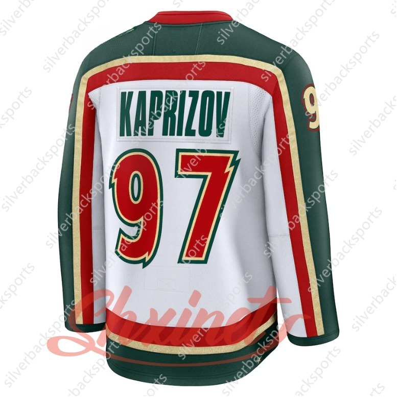 Custom 2025-2026 Home Hockey Jerseys Kirill Kaprizov Marc-Andre Fleury Matt Boldy Marcus Foligno Marco Rossi Mats Zuccarello Brock Faber Vladimir Tara