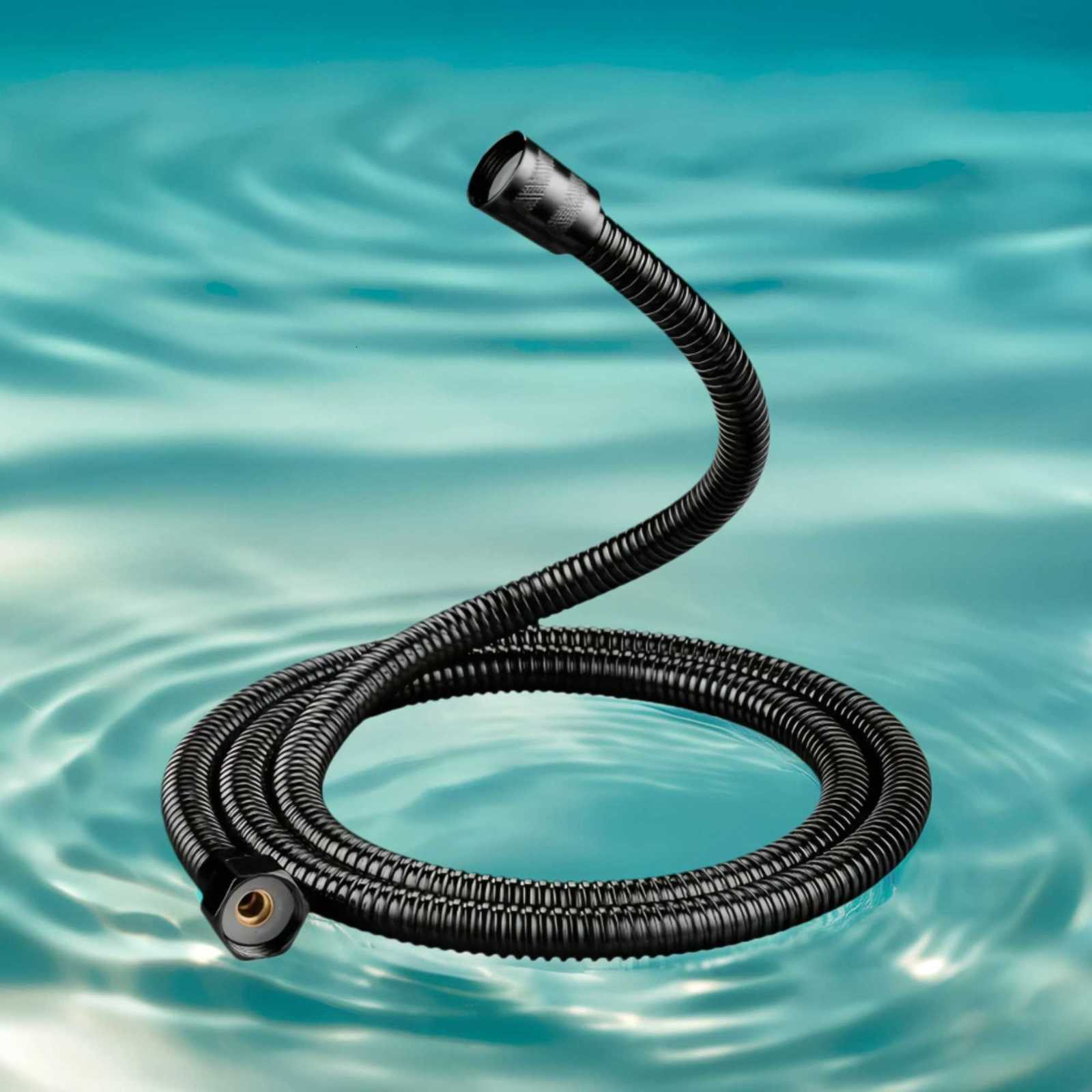 1pc Black Stainless Steel Shower Hose Universal G 1/2 Connection Explosion-proof Rain Shower Pipe Bathro Accessory Y251107
