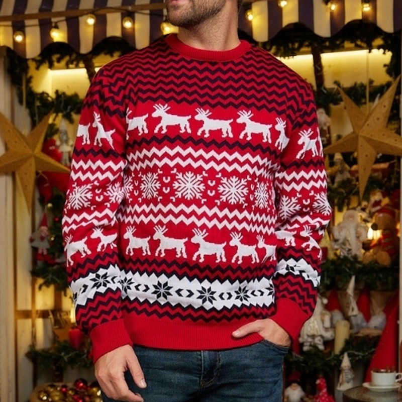 Little Snowflake Christmas Sweater 2025 Autumn Winter Casual Couple Outfit Round Neck Knitwear W251107