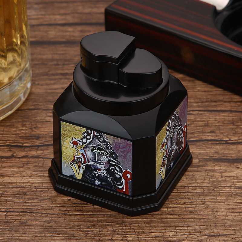 New Windproof Gas-Electric Plasma Type C USB Rechargeable Lighter Gift Men Folding Gun Butane Torch Turbo Jet Flame Cigar Lighter Y250228