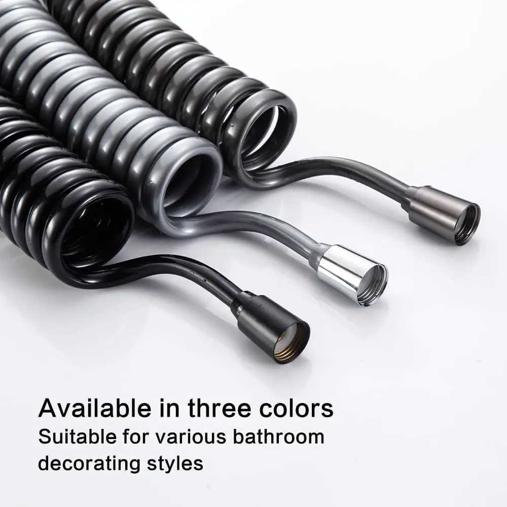 New 15M/2M//5M Spring ible Retractable Hose For Shower Toilet Bidet Water Pipe Plumbing Spiral ible Shower Hose Y251107