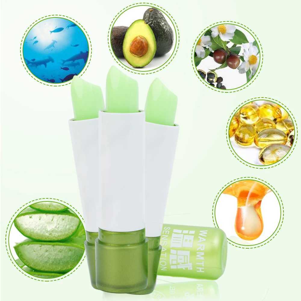 1 piece of moisturizing lipstick Long lasting natural aloe lipstick Color mood change Long lasting moisturizing lipstick makeup W250407