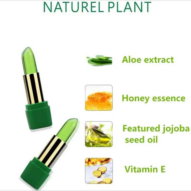 New Batom 99% ALOE VERA Natural Temperature Change Color Jelly lipstick Long lasting Moisture Nourishing lipstick W250407