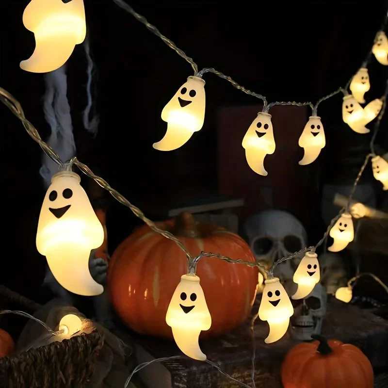 1pc Halloween String Lights Battery Powered Halloween Indoor Outdoor Lighting For Home Bedroom Birthday Party Theme Party W251107