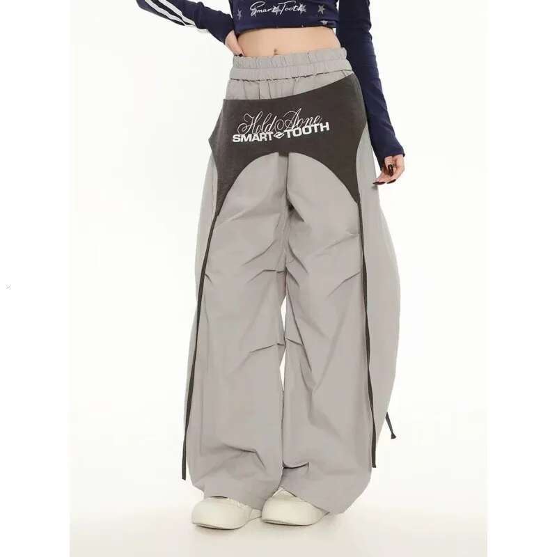 hoodie Women's Wear Sweat Wide Leg Woman Spring Summer Black Design Sense Curved Knife Street Hip Hop Dance Pant Loose And Comfortable Trouser ja