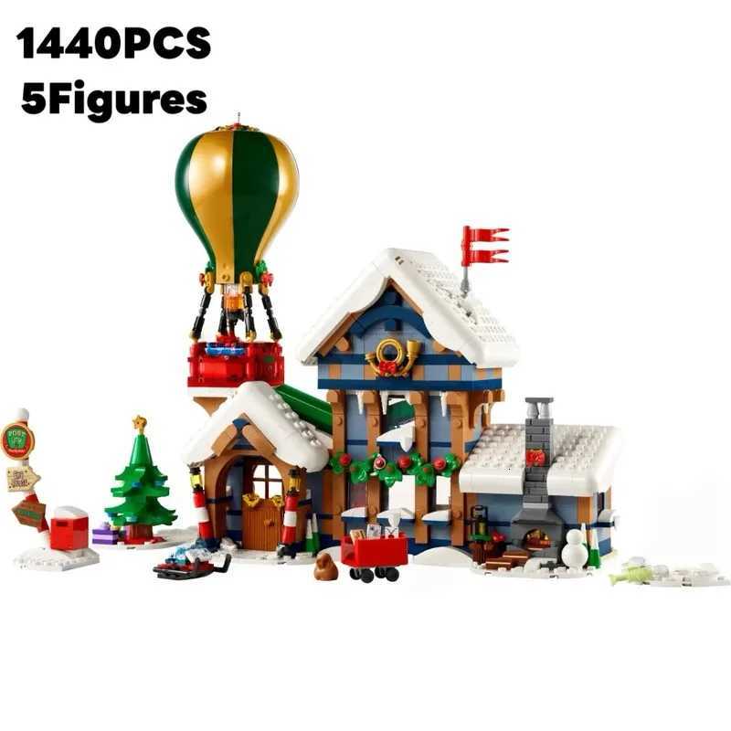 2025 New Santa Claus Post Off Building Blocks Set Winter Architecture Model Blocks Toy Christmas Gift for Adts and Children C251111