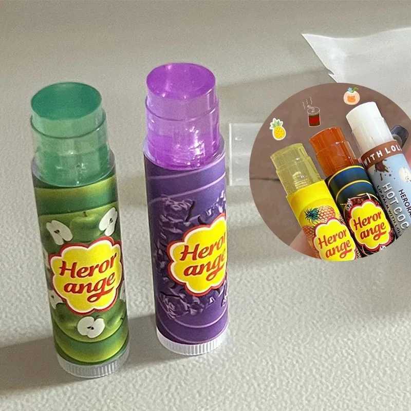 Herorange Fruit Moisturizing lipstick Jelly Light Line Plump Lip Care Colored lipstick Base Colorless Lip Care W250407