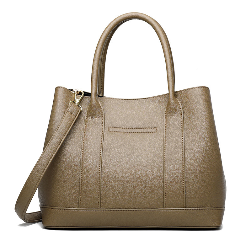 2025 New Handbag Women's Retro Fashion Large Capacity Tote Bag Middle-aged Mom Commuting Single Shoulder Crossbody Bag
