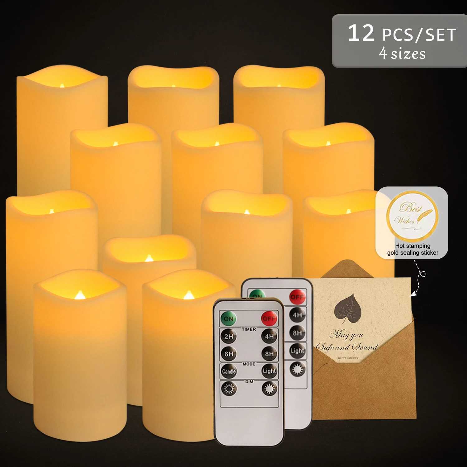 4-144 units/set of waterproof indoor flameless LED candle lights Christmas home decoration wedding holiday decoration W251107