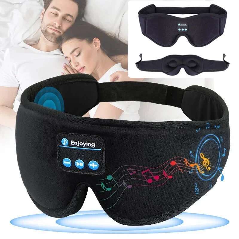 3D Eye Bluetooth Music Play Sleeping With Built-In HD Speaker Mask For Sleep Headphones Wireless Air Travel 5.0
