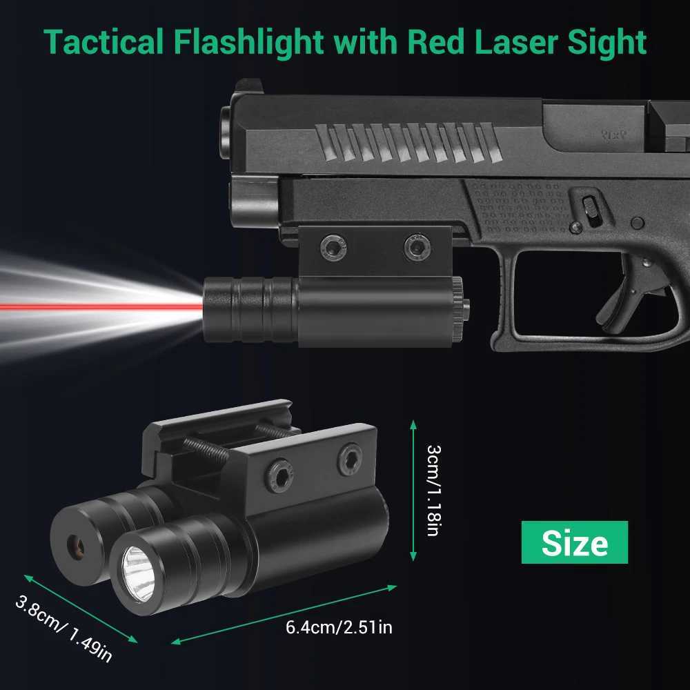 Pistol Weapon Gun Light Red Green Blue Laser Sight Pistol Handgun Torch Hunting Flashlight Red Green Laser Sight for 20mm RailsZ250407