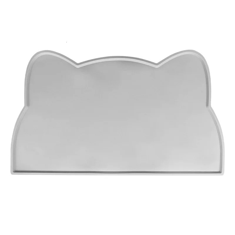 Waterproof pet mat used for dogs cats solid color silicone pet food mats pet bowls beverage mats portable dog feeding mats 250403CJ