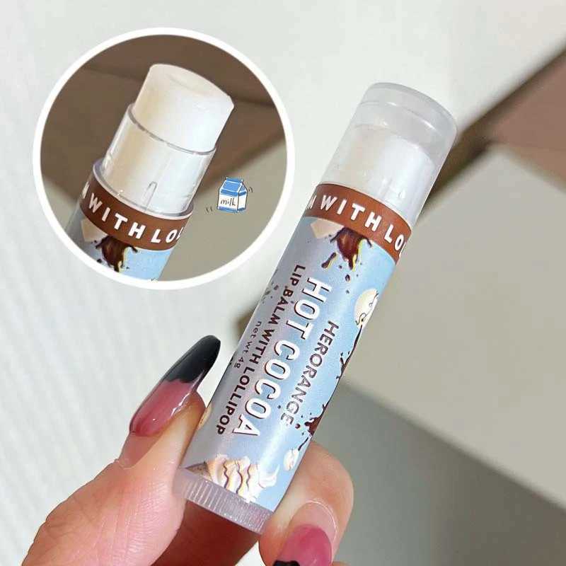 Multi flavor lollipop lipstick hot cocoa lipstick moisturizes moisturizes and reduces male and female lip lines W250407