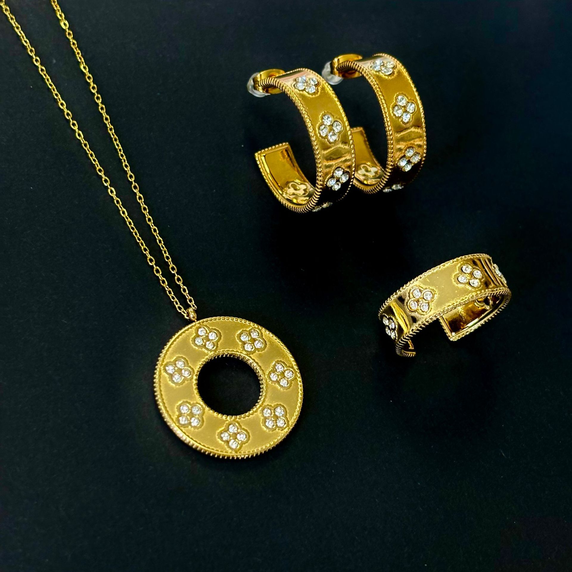 Designer Necklace For Women's Necklace Stainless Steel Earring Bracelet Rings Collection Personality Simple Style Luxury Fashion Necklace K300