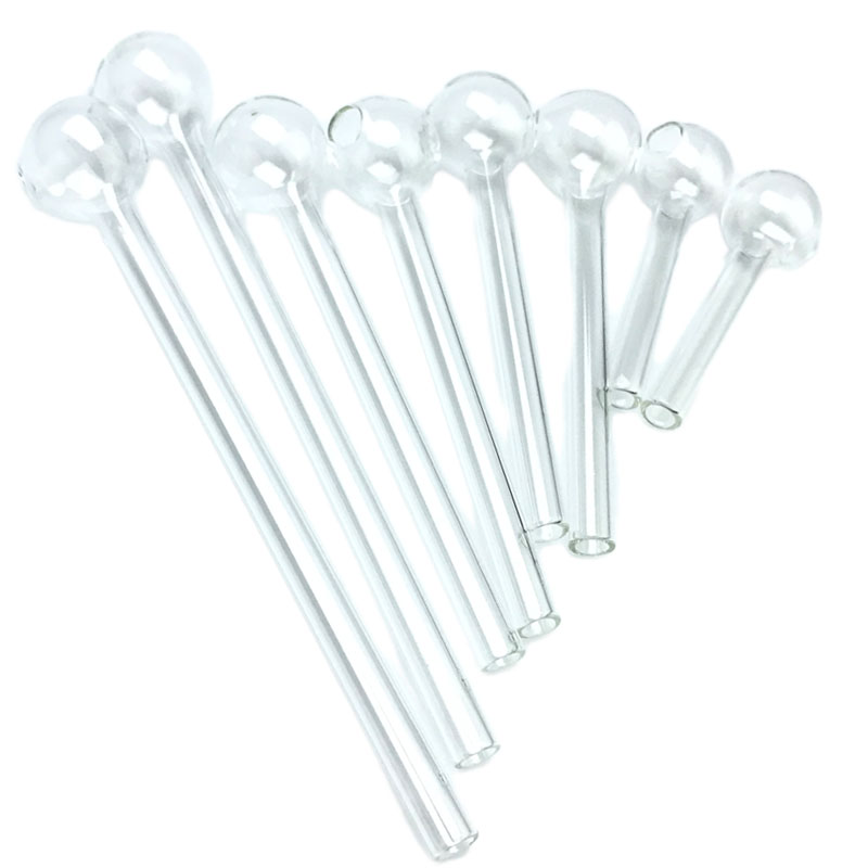 Goodsstore 6cm 10cm 12cm 15cm Glass Oil Burner Pipes 22mm Big Ball Bowl 8x1mm Clear Thick Straw Tube Hand Smoking Pipe
