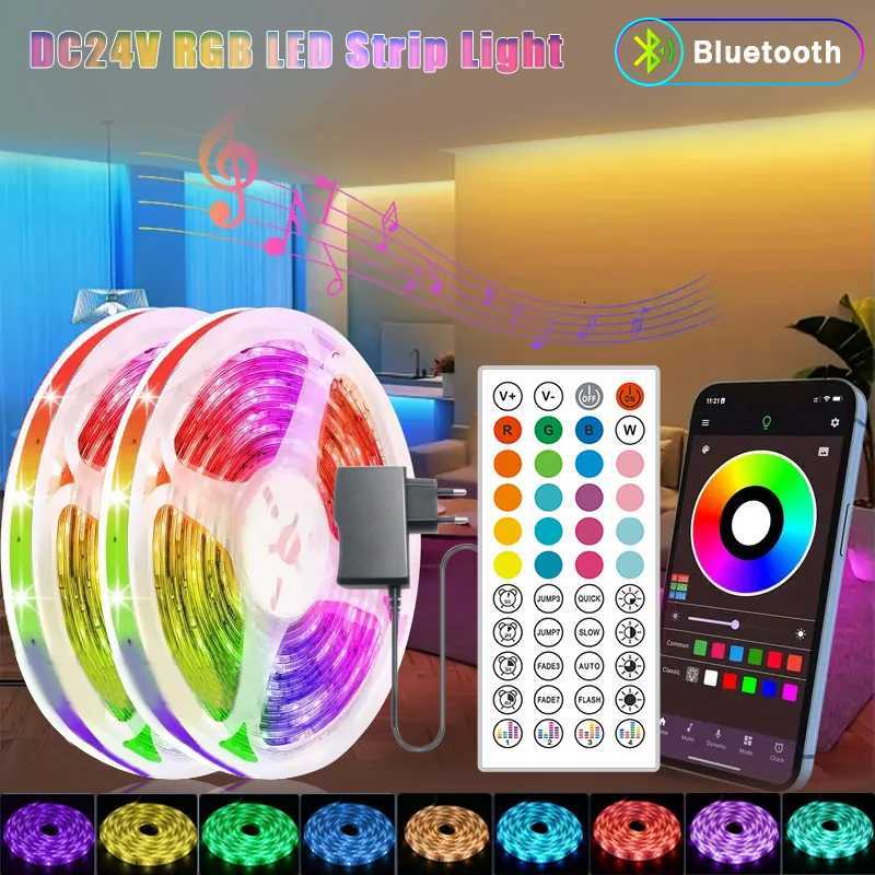 LED Strip Lights 10m 20m 30m Music Sync RGB Led Strip Tape Lights for Room Home Party Decoration TV Backlight Felxible Ribbon W251107