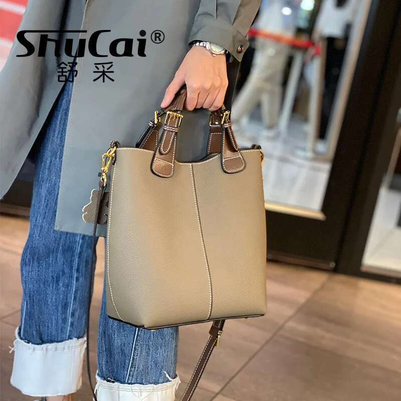 Genuine Leather Women's Designer Bags Single Shoulder Crossbody Ladies Tote Large Bag For Women