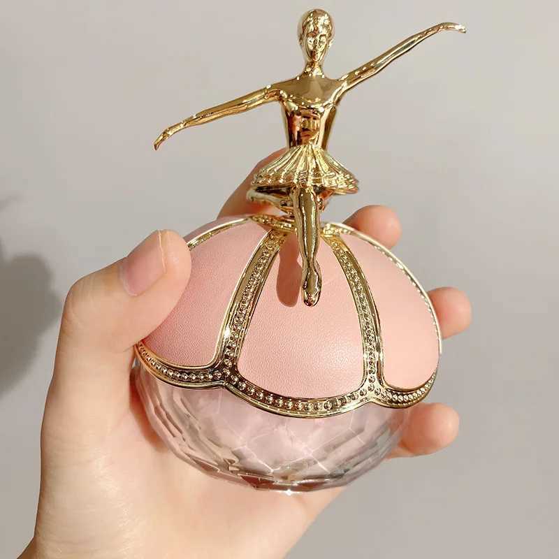 Large capacity ballet small gold statue decorative powder waterproof and sweat resistant makeup long-lasting oil controlled facial powderXJ250407