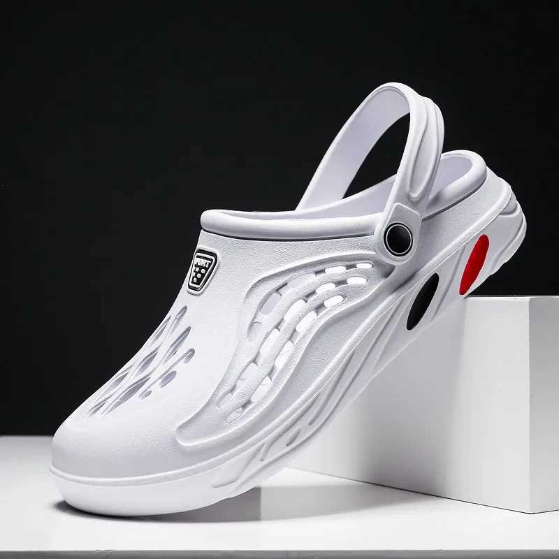 Summer Mens Sandals Light EVA Mens Casual Shoes Hole Shoes Clogs Lovers Home Garden Outdoor Mens Beach Smooth Shoes Large Size 49 M250406