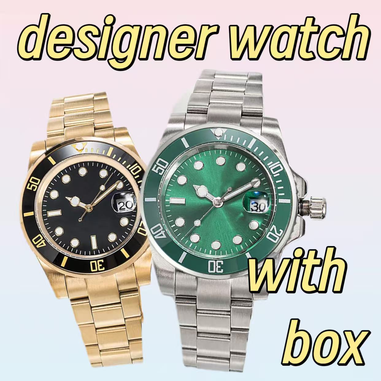 watch luxury designer men's watch men's mechanical automatic luminous watch 41mm montre de luxe relojes sous - marin with box