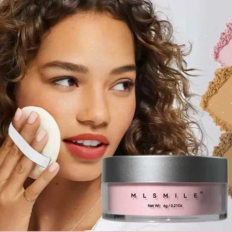 Matte loose powder transparent makeup set powder mineral shrinkage hole waterproof oil control finish bright cosmeticsXJ250407