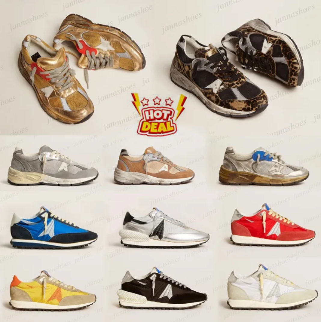 Dad Star Men Running shoes Trainers Do old dirty White Light Grey Beige Red Silve Blue Blush Pink Bone Leopard Suede Mixed Leather Graffiti Italy Sequin Women