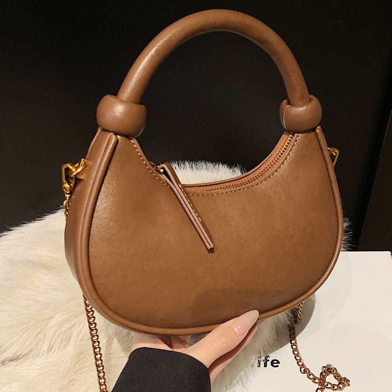2025S Designer Women S Bag Small Niche Design Crescent Shaped For Women New Trendy Fashionable Armpit Bag High End And Exquisite Single Shoulder Cross