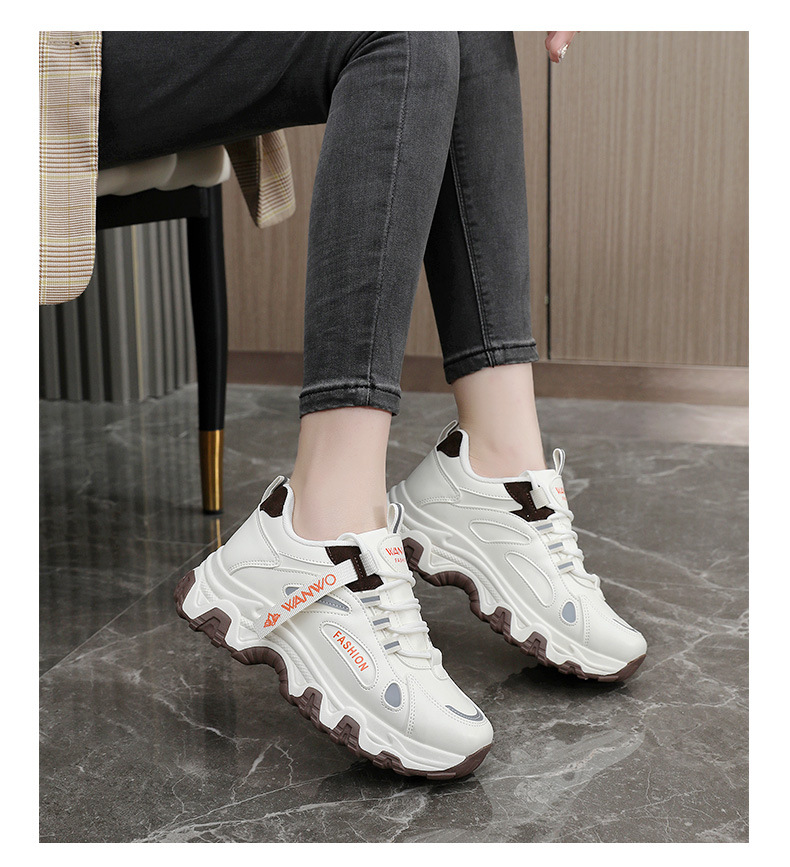 New Casual shoes women Dad Shoes fashion comfortable thick soled shoes breathable trendy sports shoes daily outdoor